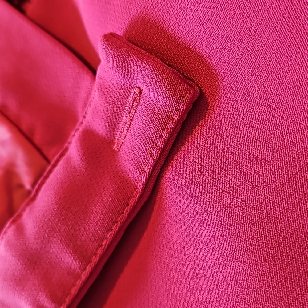 Metro Style Wide Leg Flowy Lined Womens Pants Hot Pink Sz.12 - Picture 9 of 11